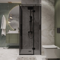 Niagara Душевой уголок Nova 100x100 NG-2832-34BLACK – фотография-4